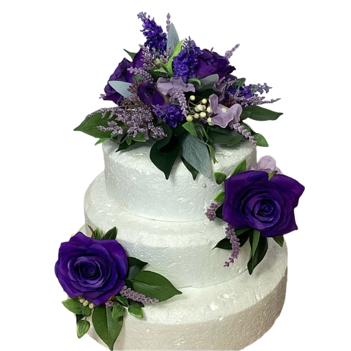 [VIOLETTA] Décoration pièce montée - lavande et hortensia